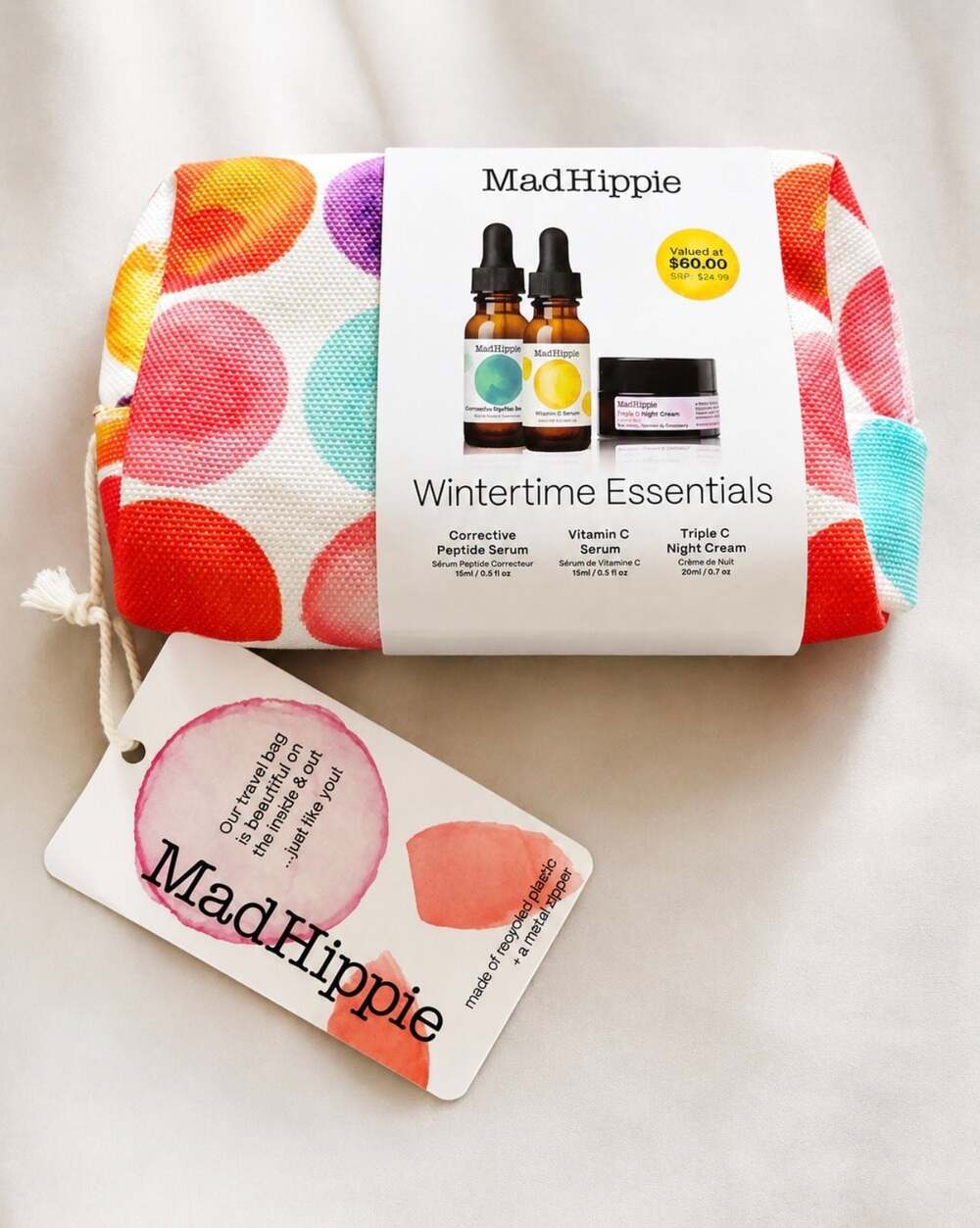 Mad Hippie Wintertime Essentials Skincare Gift Set NWT Vitamin C Travel Kit